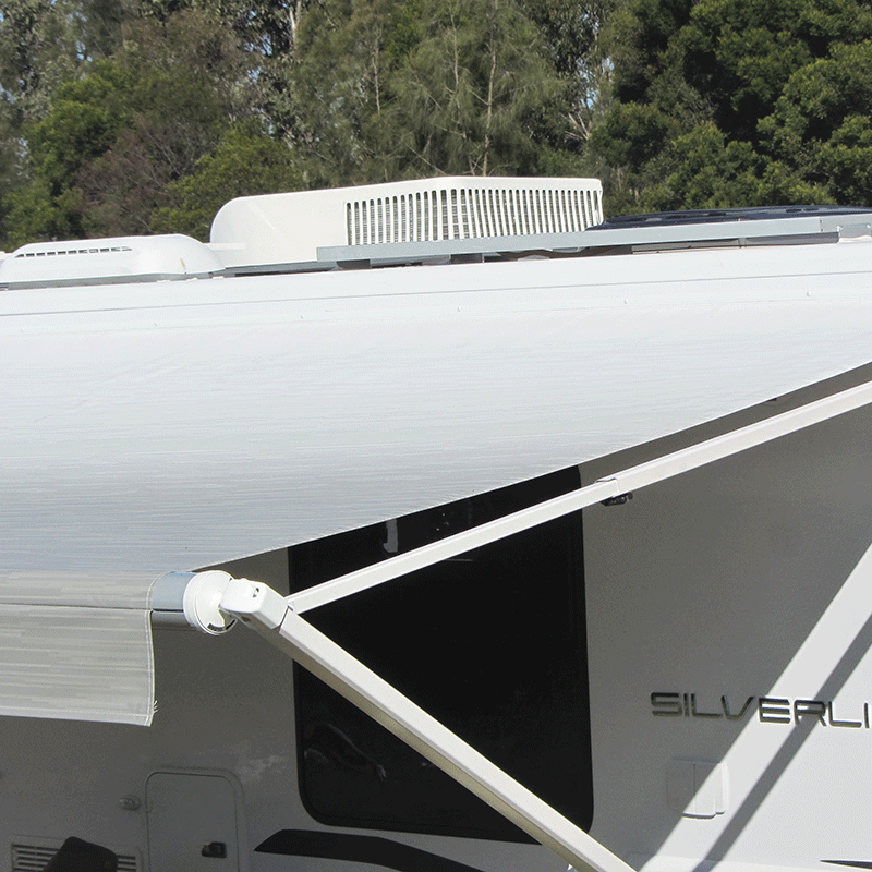 14ft Silver Shale Fade Roll Out Awning (No Arms)