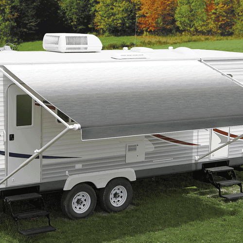 Carefree 14‘ Eclipse 12V Silver Shale Fade Awning (No Arms)