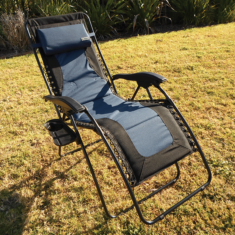 Coast Padded Blue & Black Laguna Recliner