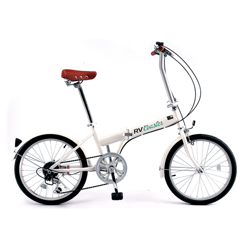RV Coaster Folding Bike - White