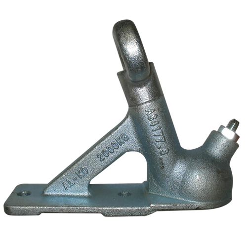 Alko 2-Hole Bolt On 50mm Coupling Zinc Plated