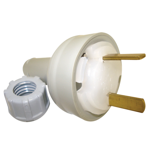 Clipsal 492/32 Fixed Polarity Plug Grey