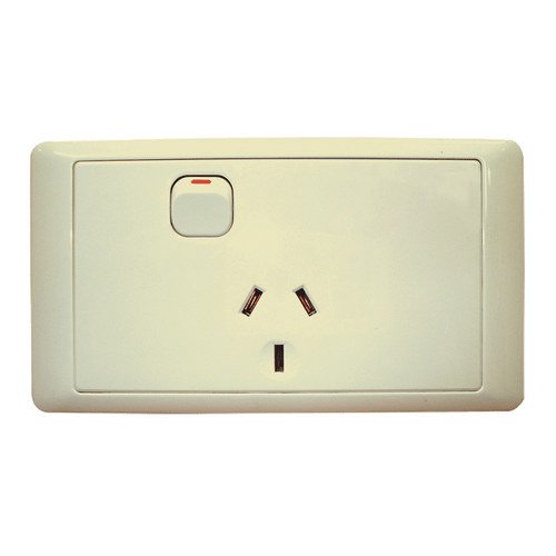 CMS Single Power Outlet (Beige)