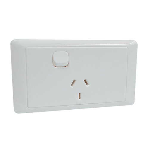 CMS Single Power Outlet (White)