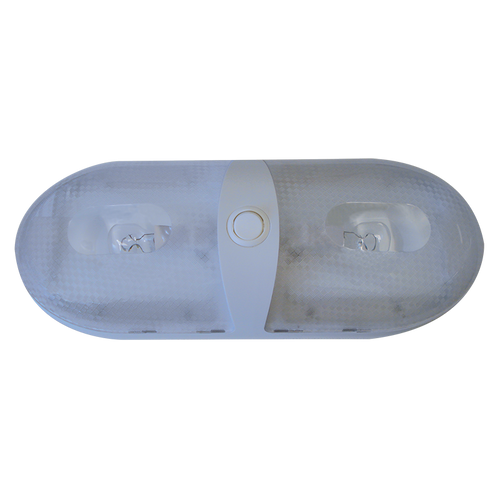 White Dual Interior Dome Light 12V