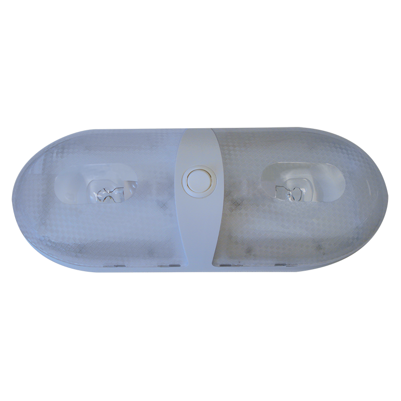 White Dual Interior Dome Light 12V