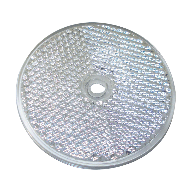 Round Reflex Reflector - Clear