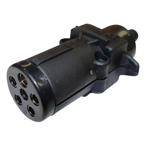 Narva Trailer Plug 6 Pin Small Round Plastic.