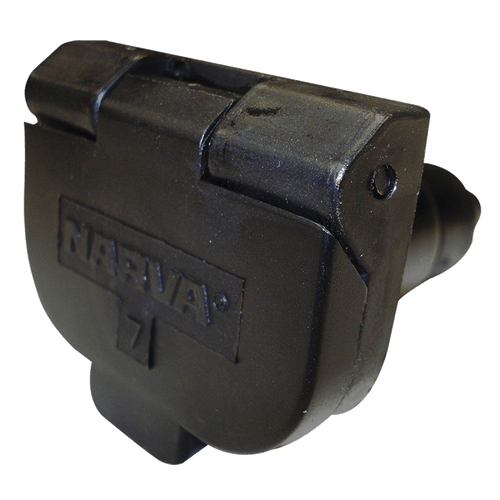 Narva Car Socket 7 Pin Small Round Plastic. Blister Pack.