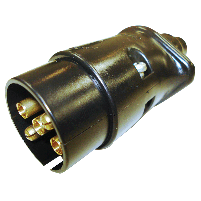Narva Trailer Plug 5 Pin Large Round Plastic Blister Pack