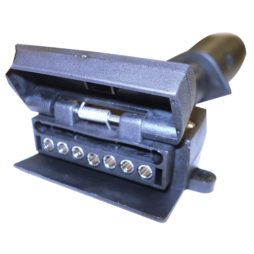 Narva Trailer Adaptor 7 Pin Large Round Car To 7 Pin Flat Van