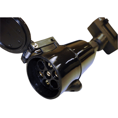 Narva Trailer Adaptor 7 Pin Flat Car To 5 Pin Large Round Van