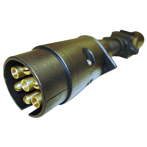 Narva Trailer Adaptor 7 Pin Large Round Car To 6 Pin Small Round Van