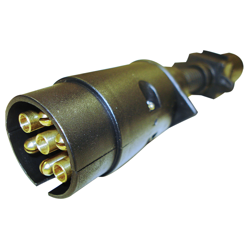 Narva Trailer Adaptor 7 Pin Large Round Car To 6 Pin Small Round Van
