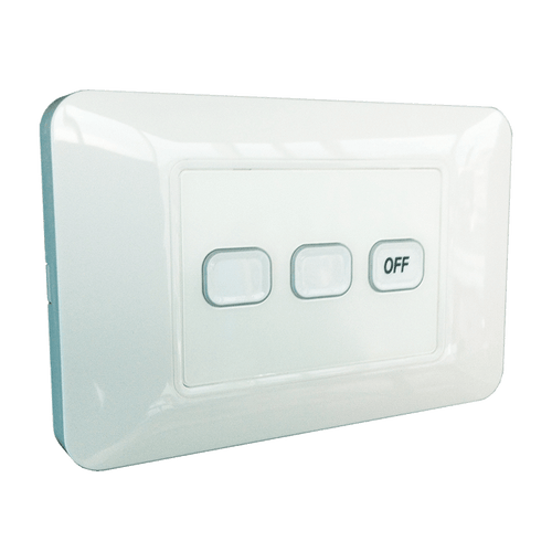 3-Gang Wireless Switch with Master Off