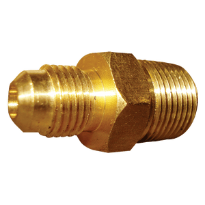 SAE 45 Degree Flare Brass Fitting Male Union 5/16 Tube 3/8 BSPT