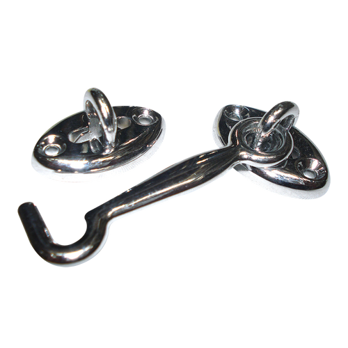 Chrome Cabin Hook (75mm)