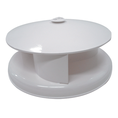 Rotary Vent Plastic White