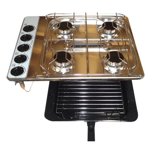 Spinflo Gas Cooktop-HOB 8 Series (4 Burner Grill) S/Steel