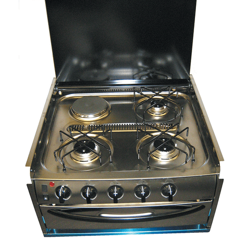 Smev 402 S/Steel 3 Gas & 1 Electric Cooktop & Grill