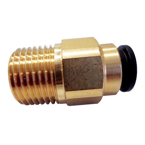 John Guest Brass Straight Adaptor (12mm x 1/2