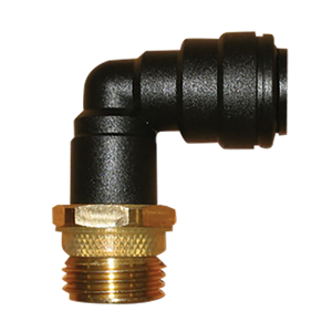 John Guest 1/2" Brass Male Adapter With 12mm Plastic Elbow