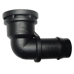 19mm Barbed X 1/2" BSP Female Threaded Elbow