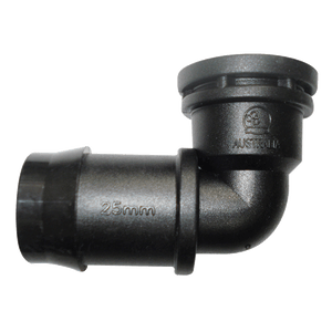25mm Barbed X 1/2" BSP Female Threaded Elbow