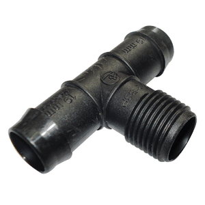 19mm Barbed x 1/2" Bsp Male Threaded Tee