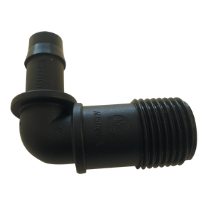 13mm Barbed x 1/2" BSP Male Threaded Elbow