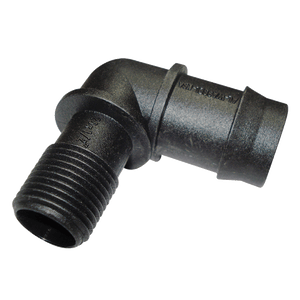 25mm Barbed x 1/2" BSP Male Threaded Elbow