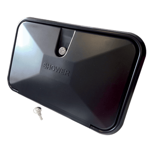 External Recess Shower Unit Black