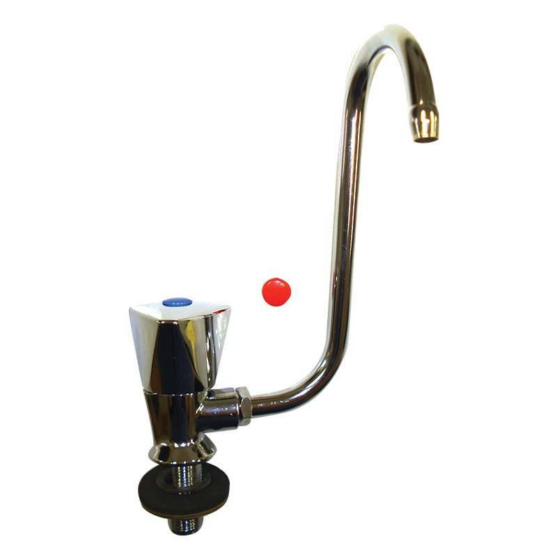 Left Hand Fold Down Chrome Faucet