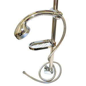 Coast Chrome Shower Rail With Hose & Soap Dish