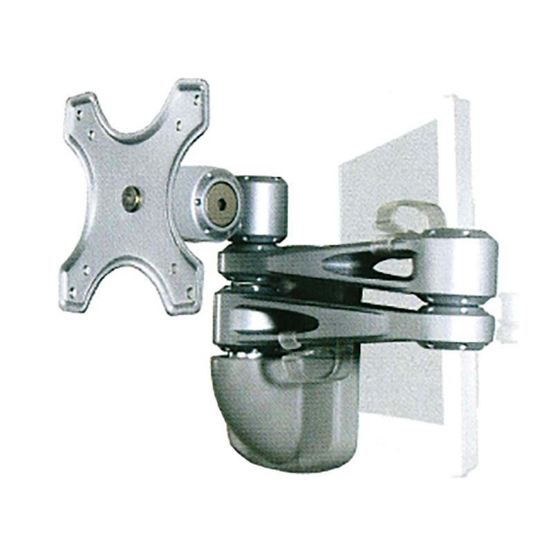 Sphere Double Arm Wall Mount Monitor Bracket (Silver)