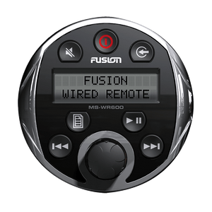 Fusion 200 & 600 Series Marine Wired Remote (MS-WR600C)