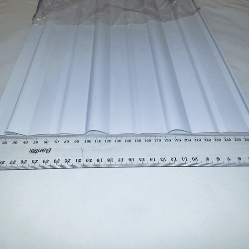 Aluminium Side Cladding (8.0m x 0.315) CP10 Deep Violetone White
